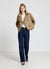 Trench corto con rever e bottoni