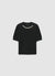 Maglia a maniche corte con strass
