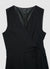 Long wrap-around jumpsuit with tie belt