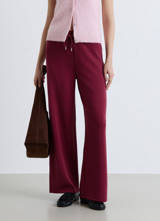 Palazzo trousers with drawstring