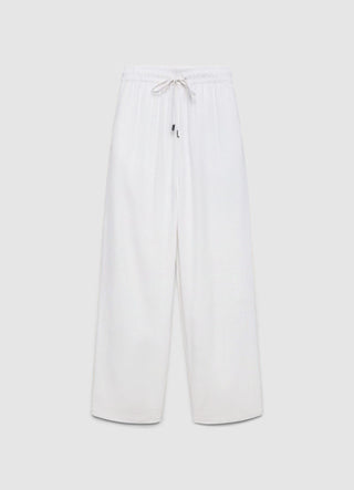 Linen blend jogger trousers