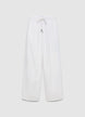 Pantaloni jogger in misto lino - M