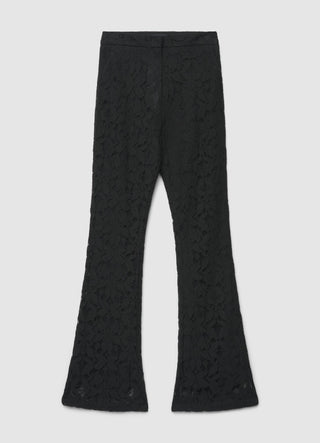 Pantalon pattes d'éléphant en dentelle
