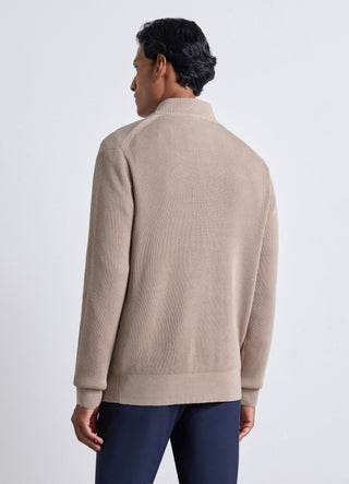 Cardigan a coste con bottoni