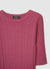 T-shirt a costine a tinta unita