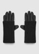 Gloves with long ribbed cuff - XS/S
