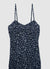 Vestito lungo a fiori con spacco