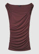 Top con arricciature laterali - L