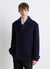 Cappotto doppiopetto con rever ampio