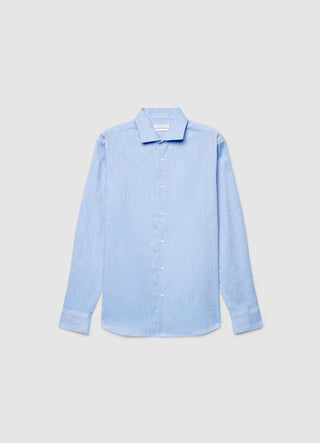 Camicia a righe con colletto classico