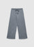 Palazzo sweatpants with a shimmering drawstring effect