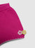 Häkelshorts mit aufgenähten Blumen