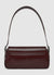 Rectangular shoulder bag with flap
