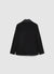 Doppelreihige Jacke aus Satinimitat mit Revers aus Satin