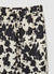 Patterned satin-like trousers