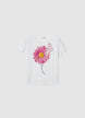T-shirt with sequin flower print - 8-9