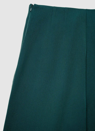 Culotte trousers with symmetrical pleats