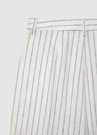 Striped linen palazzo trousers