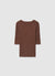 T-shirt a costine a tinta unita