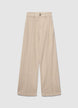 Pantaloni palazzo a tinta unita - XS