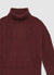 Pullover mit Stehkragen und englischem Rippenmuster