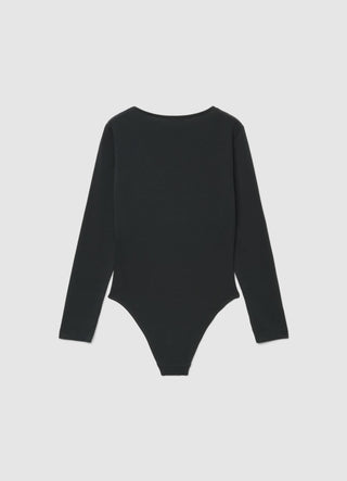 Long-sleeve body with V-neckline