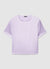 T-shirt simil satin a tinta unita