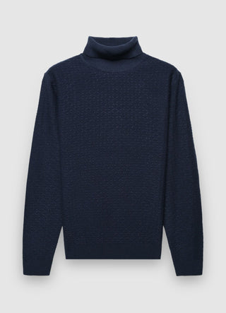 Strickpullover mit Rollkragen