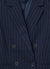 Pinstriped double-breasted jacket