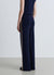 Pantaloni palazzo in maglia con profili