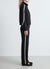 Leggings lunghi a zampa con inserto in pizzo