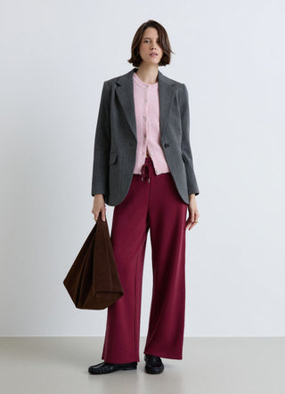 Palazzo trousers with drawstring