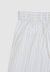 Pantalone classico a righe con risvolto