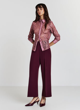 High-waisted culottes