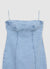 Langes Etuikleid aus Denim