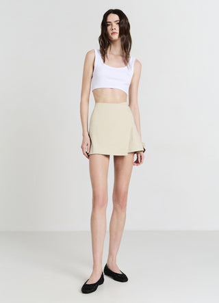Pant skirt with panel