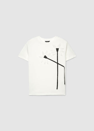 T-shirt with floral applique