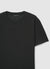 T-shirt a tinta unita con girocollo testurizzata