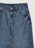 Jeans straight crop a tinta unita