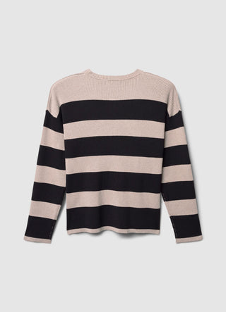 Gestreifter Strickpullover