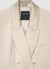 Veste croisée avec revers en simil-satin