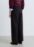 Pantalon droit sartorial à rayures avec pinces