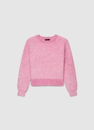 Pull à col rond avec manches raglan