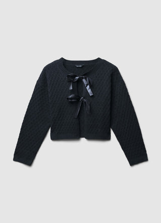 Cardigan con fiocchi