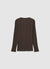 T-shirt serafino a costine manica lunga