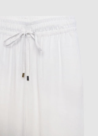 Linen blend jogger trousers