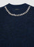 Gilet in maglia con applicazioni strass