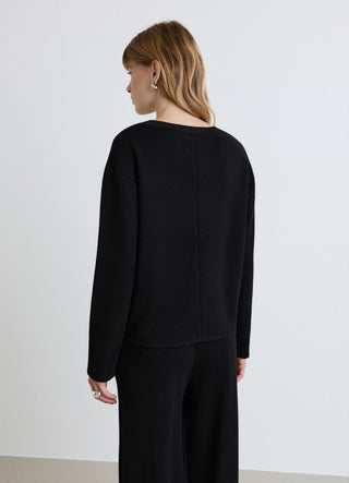 Sweat-shirt à col en V