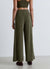 Pantaloni palazzo con nervature