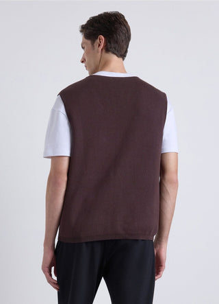 Gilet in maglia con bottoni